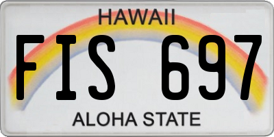 HI license plate FIS697