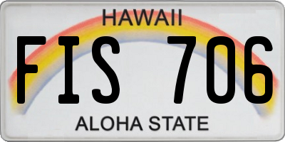 HI license plate FIS706