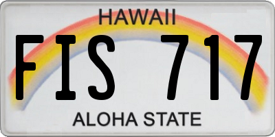 HI license plate FIS717
