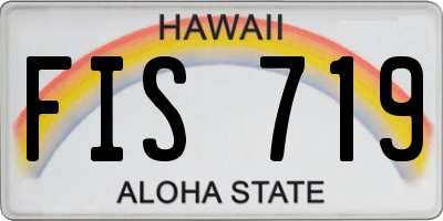 HI license plate FIS719