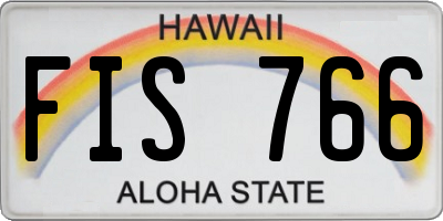 HI license plate FIS766