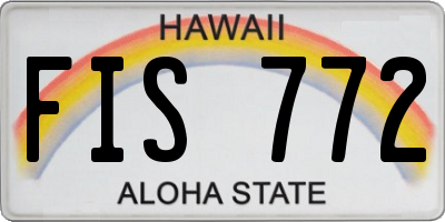 HI license plate FIS772