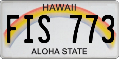 HI license plate FIS773