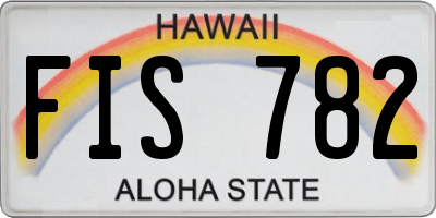 HI license plate FIS782
