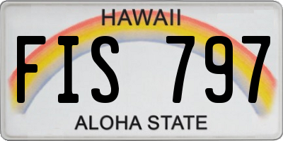 HI license plate FIS797