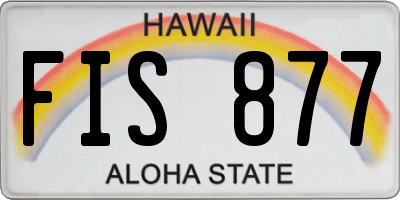 HI license plate FIS877