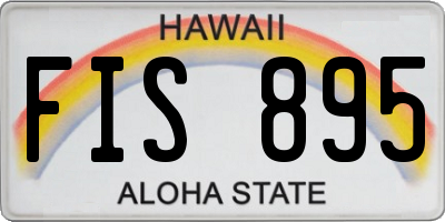 HI license plate FIS895