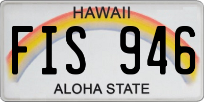 HI license plate FIS946