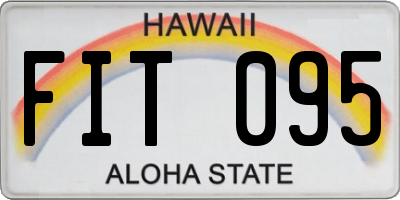 HI license plate FIT095