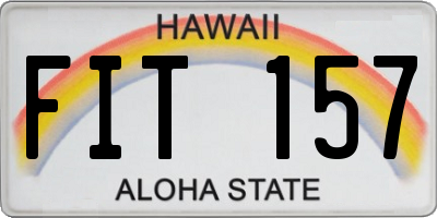 HI license plate FIT157