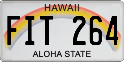 HI license plate FIT264