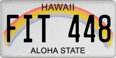 HI license plate FIT448