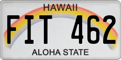 HI license plate FIT462