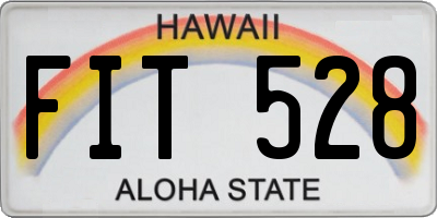 HI license plate FIT528