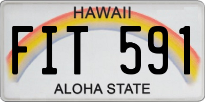 HI license plate FIT591