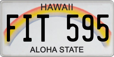 HI license plate FIT595