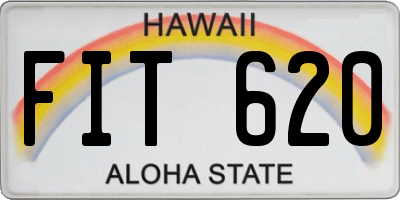 HI license plate FIT620