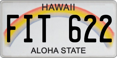 HI license plate FIT622