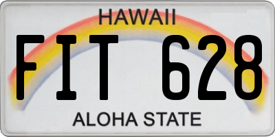 HI license plate FIT628