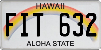 HI license plate FIT632