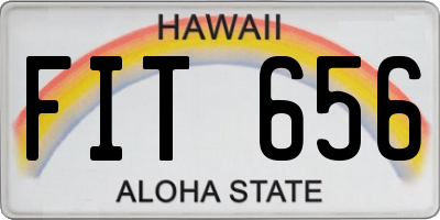 HI license plate FIT656