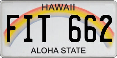 HI license plate FIT662