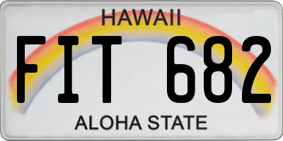 HI license plate FIT682