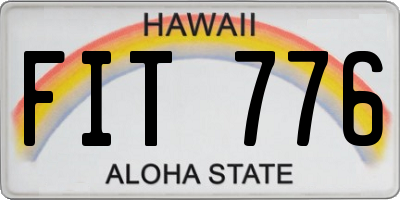 HI license plate FIT776
