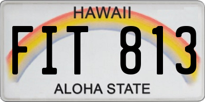 HI license plate FIT813
