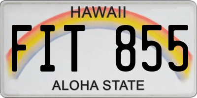 HI license plate FIT855
