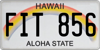 HI license plate FIT856
