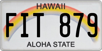 HI license plate FIT879