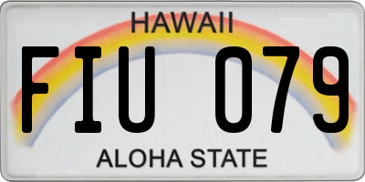 HI license plate FIU079