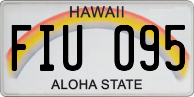HI license plate FIU095