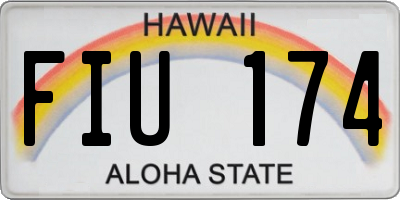 HI license plate FIU174