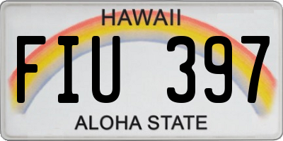 HI license plate FIU397