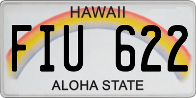 HI license plate FIU622