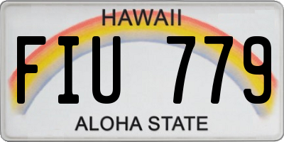 HI license plate FIU779