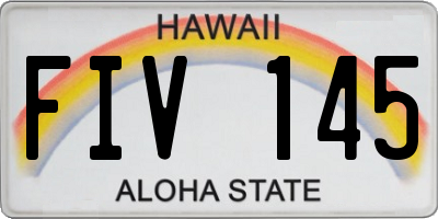 HI license plate FIV145