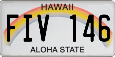 HI license plate FIV146