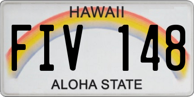 HI license plate FIV148