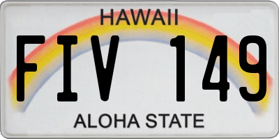 HI license plate FIV149