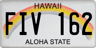 HI license plate FIV162