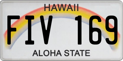 HI license plate FIV169