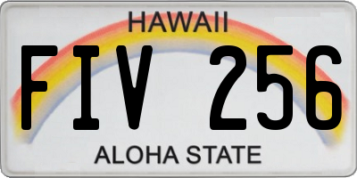 HI license plate FIV256