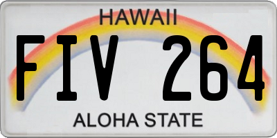 HI license plate FIV264