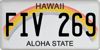 HI license plate FIV269