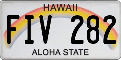 HI license plate FIV282