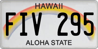 HI license plate FIV295