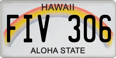 HI license plate FIV306
